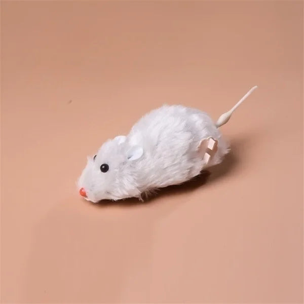 1Pcs Funny Lifelike Plush Mouse Running Rat Toy for Cats Dogs Pets Kids Random Color Cat Birthday Gift